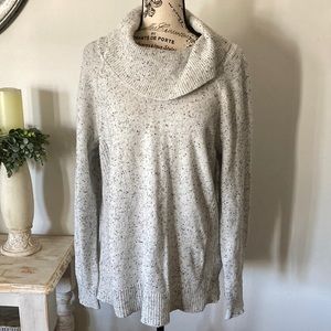 Calvin Klein Cowl Neck Speckled Sweater